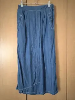 BEAMS HEART⭐️デニムブルーロングスカート⭐️ユーズド品
