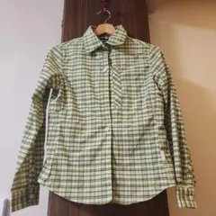 Columbia✴美品✴コロンビア　チェック　シャツグリーン