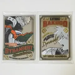 僕のヒーローアカデミア 原画展 パブミラー風アクリルステッカー 爆豪勝己 セット