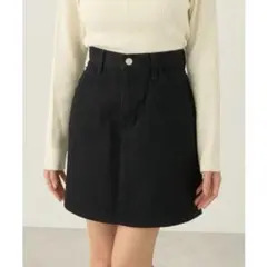 Lee ブラック ミニスカート デニム　デニムスカート