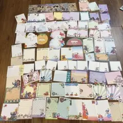 ディズニー　便箋　メモ帳　レター　お手紙　ミッキー　スティッチ