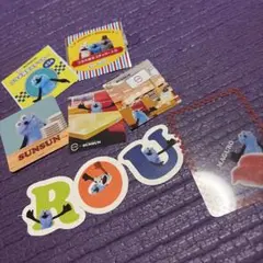 スシロー パペットスンスン 限定ステッカー クリアカード まとめ売り