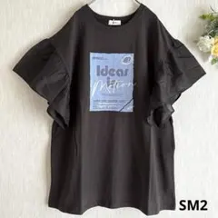 新品　[接触冷感]フレアスリーブチュニックTシャツ　SM2のサムネイル