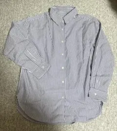 GU ストライプ 長袖シャツ S