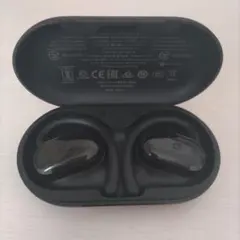 ブラック ワイヤレスイヤホン オープンイヤー型