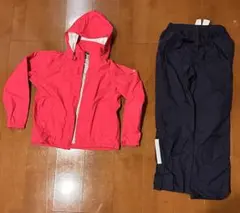 TIGORAキッズ フード付きレインコート　ジャケットとパンツセット