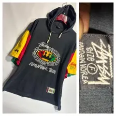 STUSSYオールドステューシーフーディラスタTシャツパーカー黒F名作ブート 2025年最新】ラスタブートの人気アイテム - メルカリ