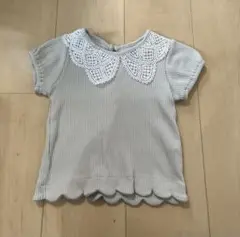 mamarakuレース襟Tシャツ
