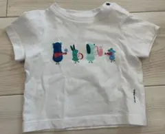 jacadi 6M 67センチ　ホワイト Tシャツ 動物プリントのサムネイル
