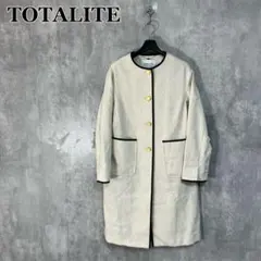 TOTALITE 日本製 マットクロスパイピングコートのサムネイル