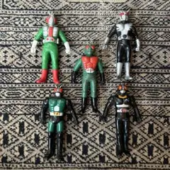仮面ライダー ミニソフビ　フィギュア 5体セット