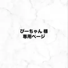 ぴーちゃん様専用ページ