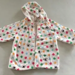 キッズ女の子ミキハウス バスローブ パーカー110サイズ
