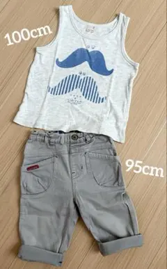 子ども服 袖なし ズボン 95 セットアップ まとめ売り / petitmain