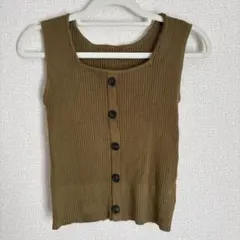 の*ち様 GRL ノースリーブトップス カーキ 未使用品