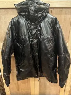 LASKA PRO フェイクレザーダウン 黒