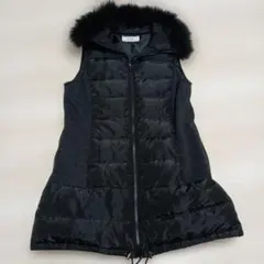 【XL】元町ゼラールダウンベスト　ラクーンファー