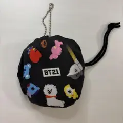 BT21 エコバッグ 収納ポーチ付き　ファミマ