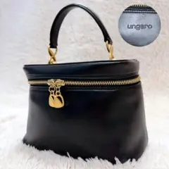 ungaro ウンガロ バニティバッグ ハンドバッグ y2k 90s ブラック