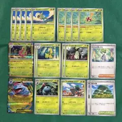 メガフシギバナex、フシギソウ、フシギダネ、メガニウム、ベイリーフ　ほか