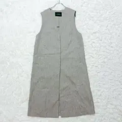 UNITED ARROWS ロングジレ ベスト グレー ONEサイズ