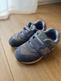 new balance スニーカー 青/グレー ベルクロ