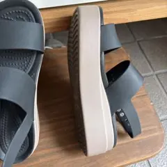 Crocs LiteRide サンダル ブラック W6 厚底のサムネイル