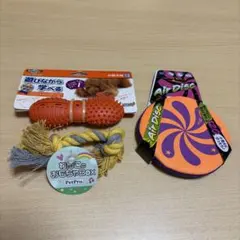 犬のおもちゃ　リッチェル　ビジーバディ　ノーブラッシュ　エアーディスク　小型犬のサムネイル