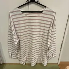 ストライプ柄 長袖Tシャツ Mサイズ
