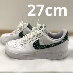 【美品】NIKE AIR FORCE 1 ペイズリー グリーン スニーカー