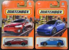 マッチボックス　TESLA 　テスラ　モデル　X　Y　２台セット　未開封