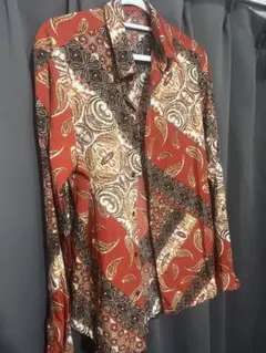 ペイズリー柄 長袖