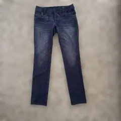 ロートレアモン　ストレッチスキニーパンツ　ウォッシュデニム風