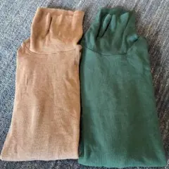 極暖ヒートテックシームレスリブタートルネックT