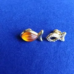 レリアン 魚モチーフ ピンブローチ 2点セット