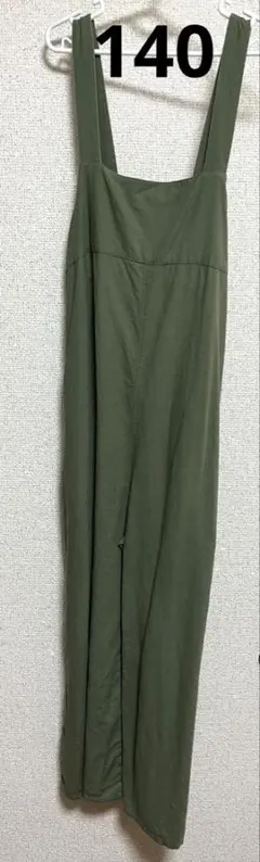 ユニクロ　サロペット　カーキ　140