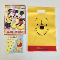 【新品未使用】ディズニーワールドオブイングリッシュ DVD テキスト サンプル
