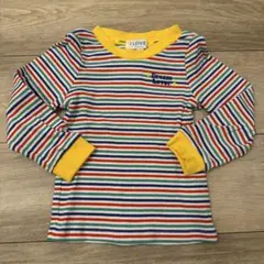 マルチボーダー 長袖カットソー　100cm