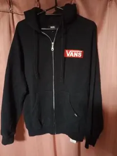 ヴィンテージVANS もっこり刺繍ジップアップパーカー ブラック Sサイズのサムネイル