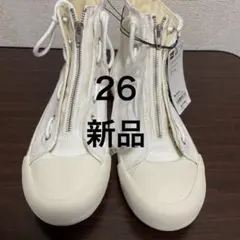 新品 GU UNDERCOVER ハイカットスニーカー オフホワイト　26cmのサムネイル