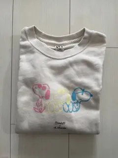 ユニクロ　スヌーピー トレーナー　120cm ベージュ　長袖　キッズ