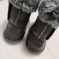 ミキハウス　ムートンブーツ　ホットビスケッツ　グレー　14