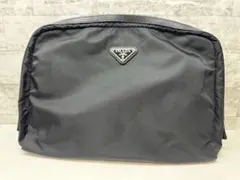PRADA プラダ ノベルティ ナイロン 三角ロゴ ポーチ ミニ ブラック 黒