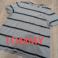 TOMMY HILFIGER ボーダー Tシャツ グレー Lサイズのサムネイル