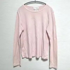 real comfort ピンク長袖Tシャツ M