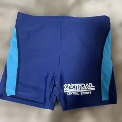 CENTRAL SPORTS キッズ教室向け水着 ネイビー/ライトブルー