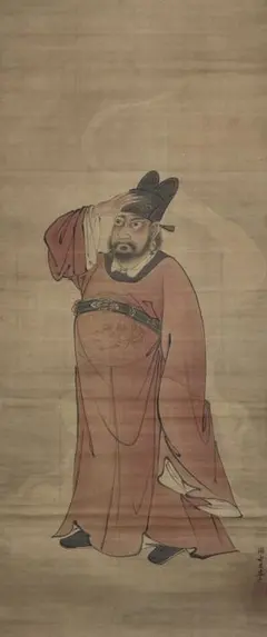 蘇国超筆　少女羊　着色水墨画　に紙本肉筆　額装　送料込み260719 蘇国超筆 2009年作 少女と羊 着色水墨画 に紙本肉筆 額装 260719