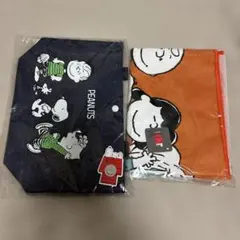 スヌーピー　タオル、ランチバックセット