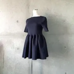 美品ユナイテッドアローズUNITEDARROWSPペプラムショートスリーブニット