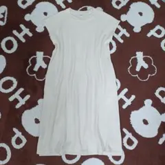 UNIQLO KIDS　女の子150cm　状態良 ワッフルクルーネックワンピース